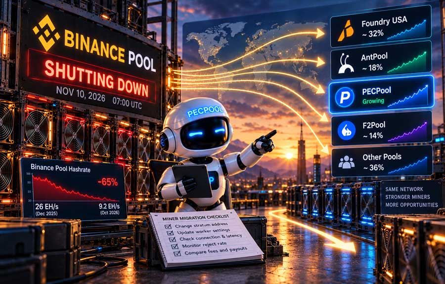 Binance Pool Is Shutting Down: What Its Exit Means for Bitcoin Miners and Pool Competition