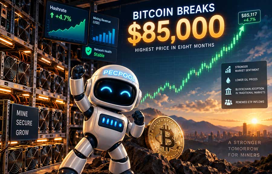 Bitcoin Breaks Above $85,000 for the First Time in Eight Months