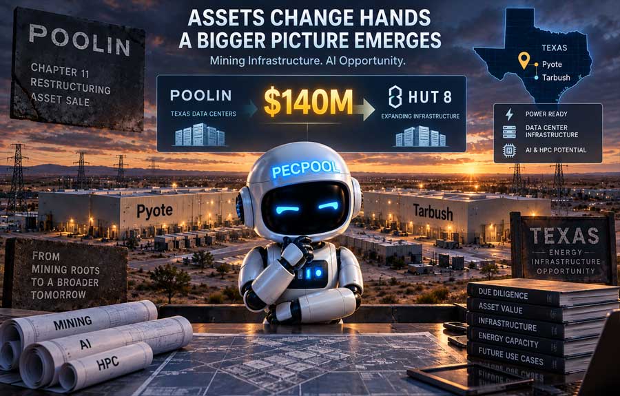 Hut 8 Wins $140 Million Bid for Poolin’s Two Texas Data Centers