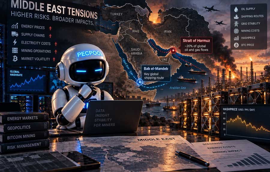 Middle East Tensions Put Energy Markets Back in Focus for Bitcoin Miners