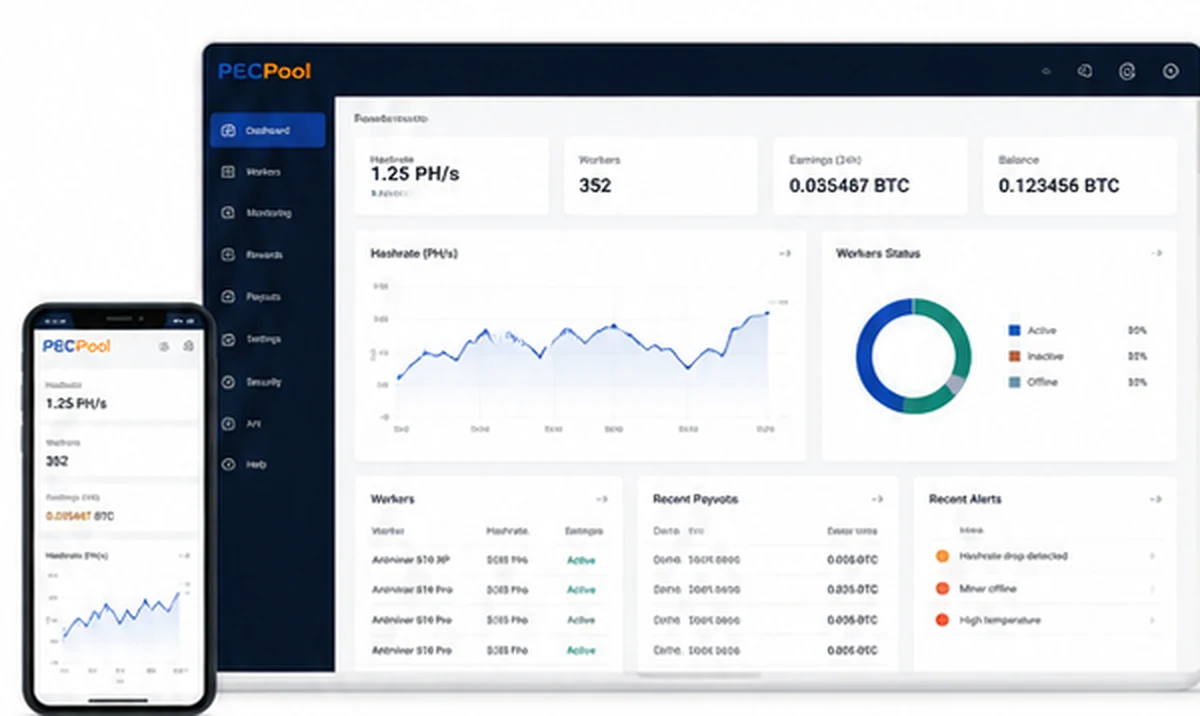 PECPool dashboard preview